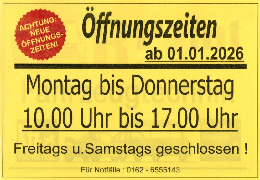 Öffnungszeiten